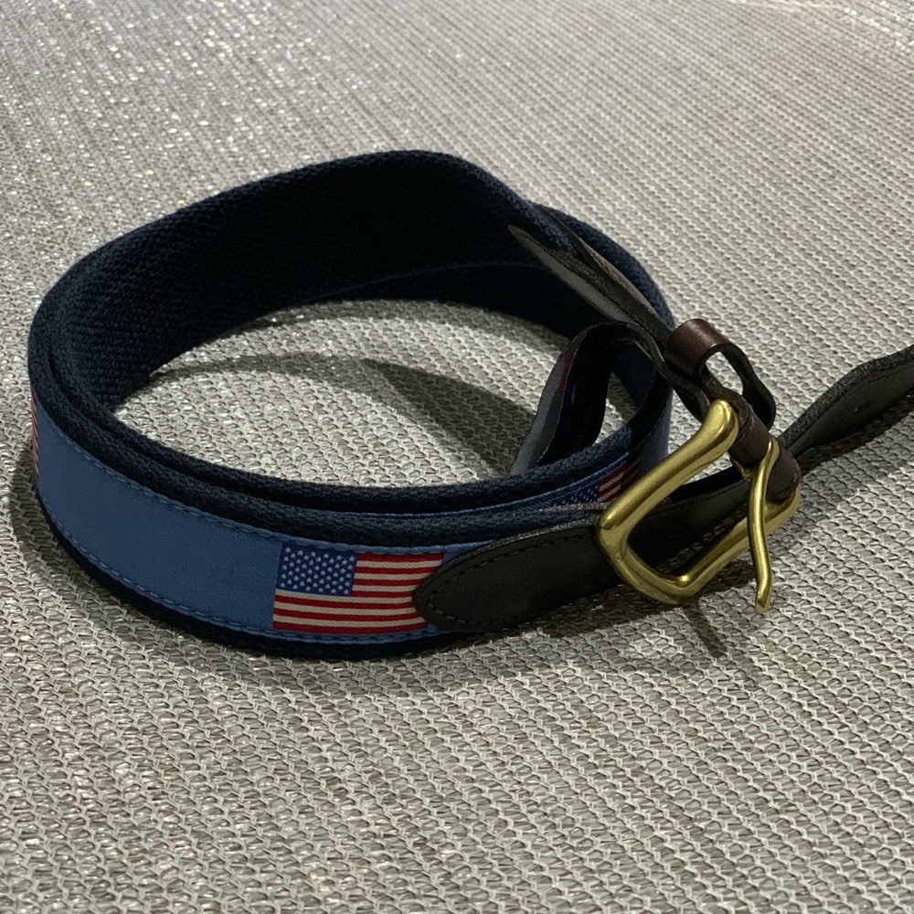 Vineyard Vines Belt - American Flags - Size 40